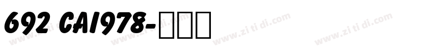 692 CAI978字体转换